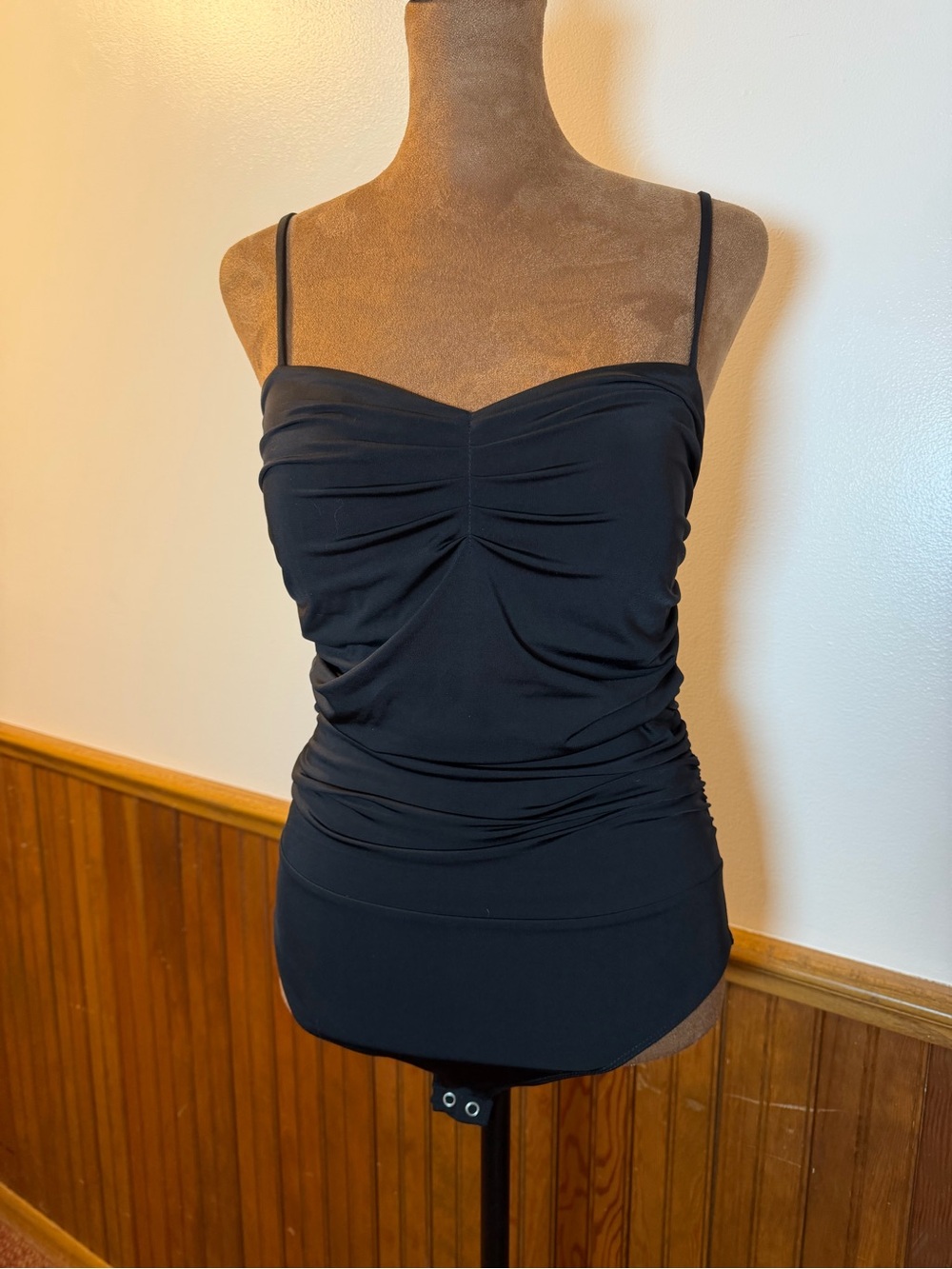 Express Black Ruched Body Contour Body Suit Medium